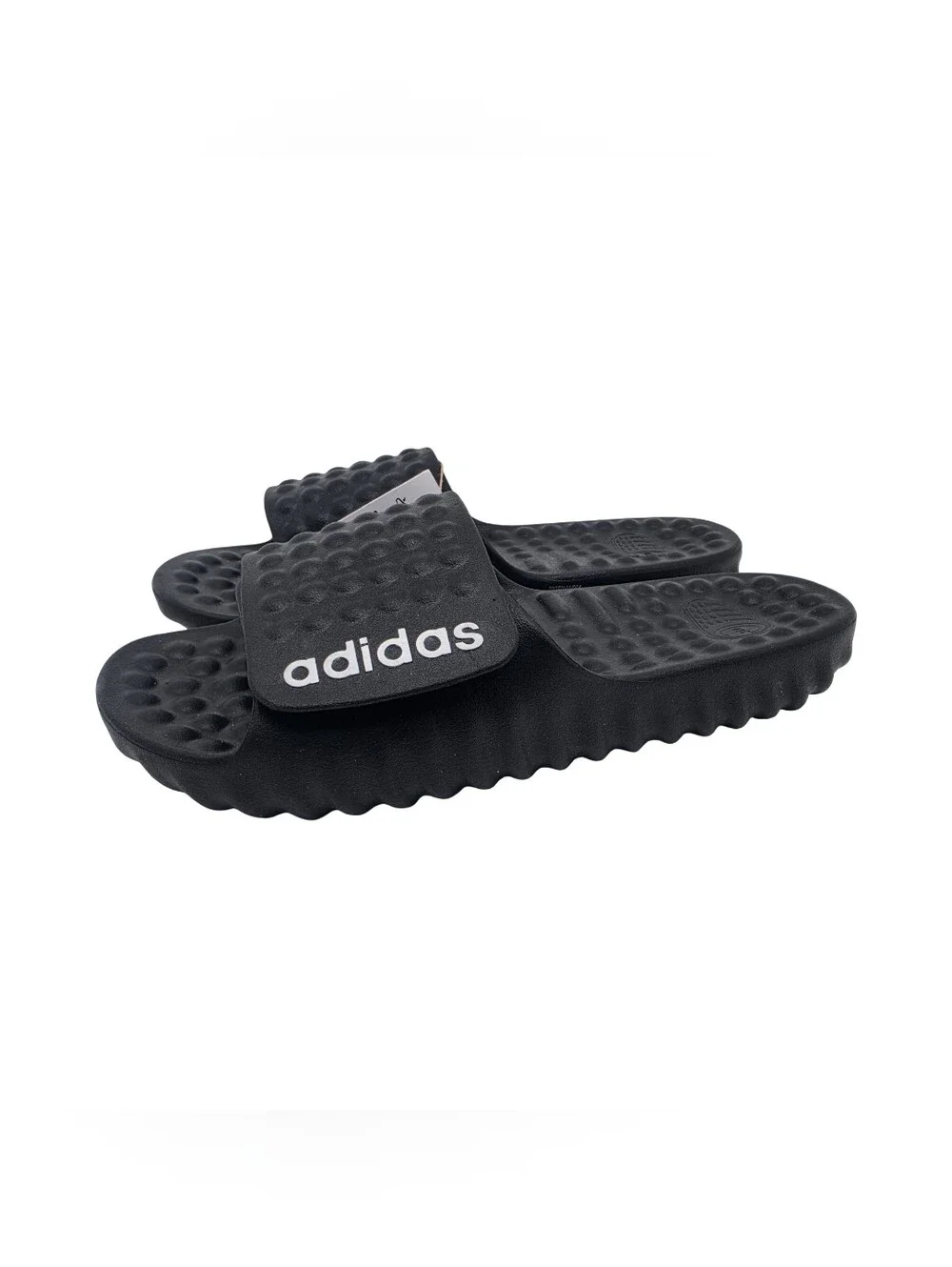 Adidas Adissage 360Rec Recovery Slides Black White 7M, 8W